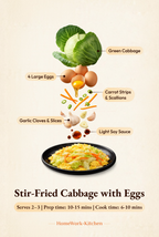 🥗 Beginner-Friendly Stir-Fried Cabbage & Eggs